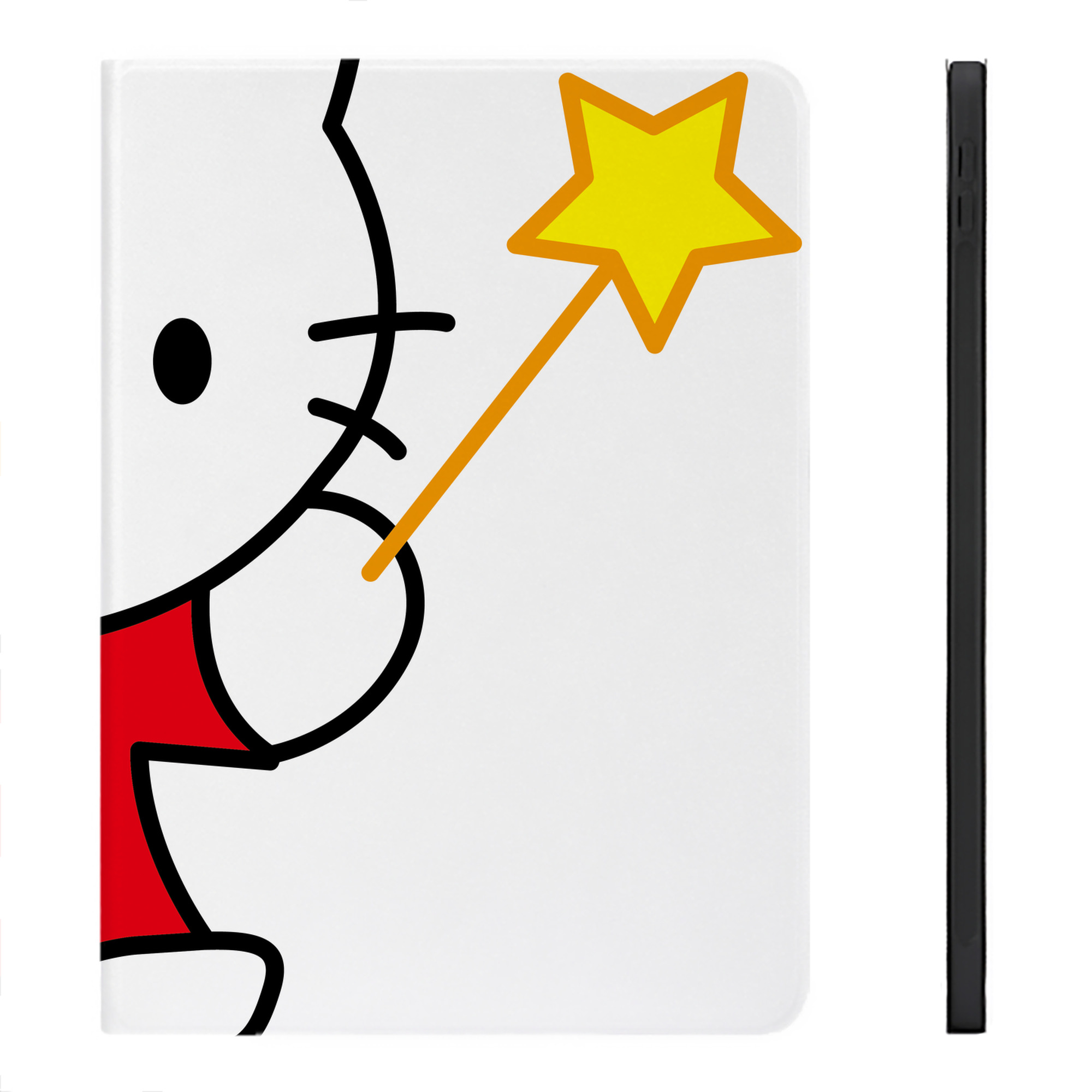 （画像用） Hello Kitty ハローキティ IPadケース ペンホルダー付き ブックスタイルデザイン
